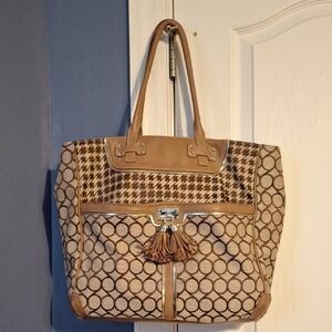 Nine West Stylish Tan and Brown Women's Tote Bag